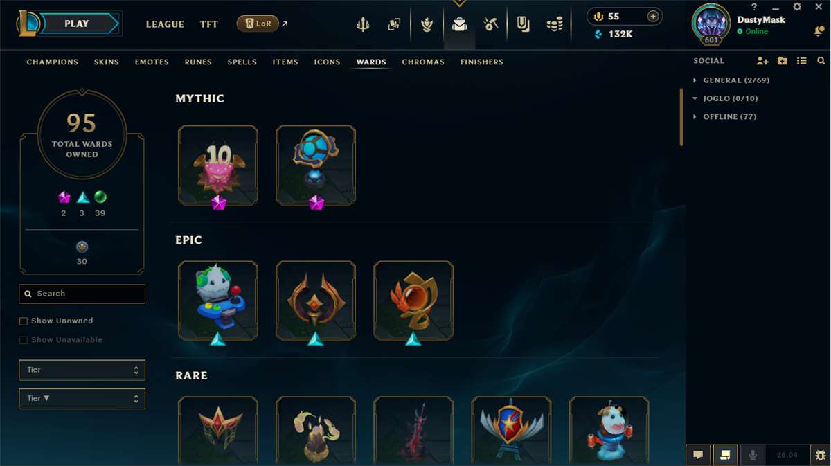 Penjualan akun permainan League of Legends